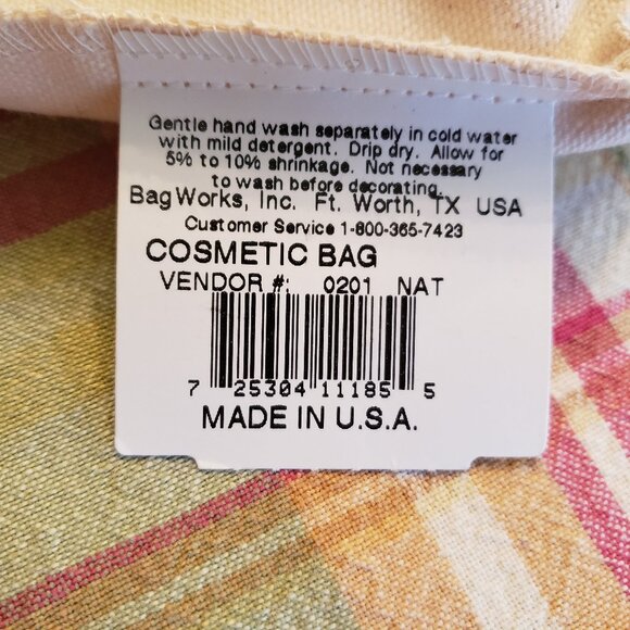 Canvas Zip Bags for Crafting- Lot of 7 - Picture 3 of 6